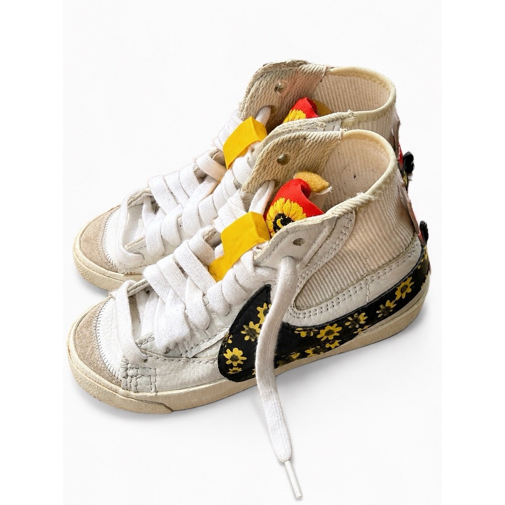 Nike Blazer mid 77 Jumbo Sunflower Floral womens 7 DQ7639-100 HIGH TOP SHOES